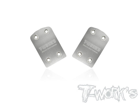 TO-220-XB4'21 Stainless Steel Rear Chassis Skid Protector ( Xray XB4'21 ) 2pcs.