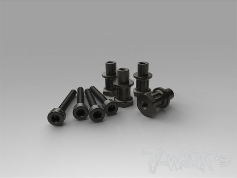 TO-240-K Hard Coated 7075-T6 Alum. Shock Standoffs (For Kyosho MP9 TKI3/TKI4/MP9e EVO/MP10) 4pcs.