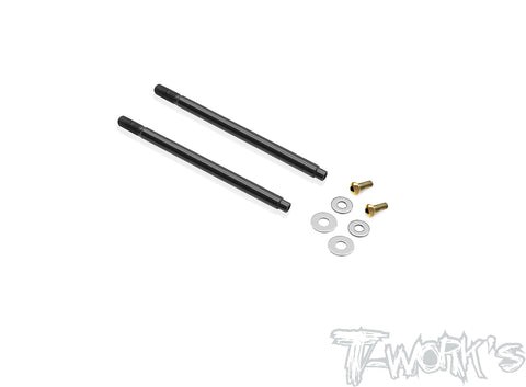 TO-260-8IGHT X DLC coated Front Shock Shaft 57mm ( For TLR 8IGHT X2.0 ) 2pcs.