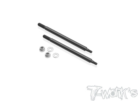 TO-260-D8T DLC coated Front Shock Shaft 62.3mm ( For HB Racing D8T ) 2pcs.