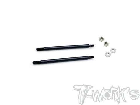 TO-260-S35.4 DLC coated Front Shock Shaft 58.2mm ( SWORKZ S35.4 ) 2pcs.