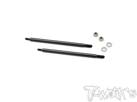 TO-260-T DLC coated Front Shock Shaft 59mm ( For TEKNO SCT410.3 ) 2pcs.