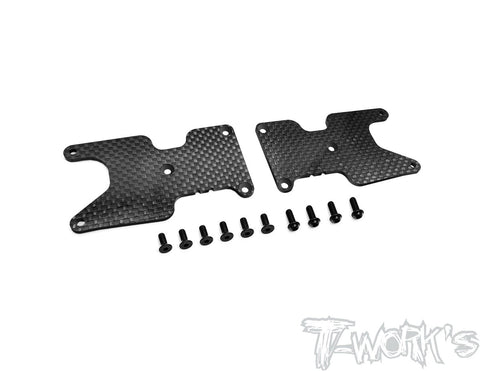 TO-312-B3.2-R2 2mm Carbon-faced FRP Rear A-arm Stiffeners ( For Team Associated RC8 B3.2 )