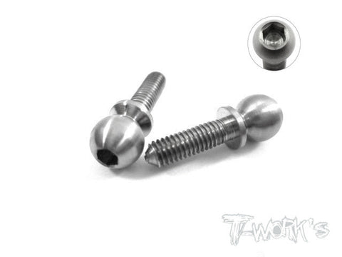 TP-017 64 Titanium 5.5mmx9.7mm Ball Connector ( For VBC D06 )2pcs.