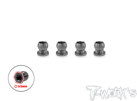 TP-152 64 Titanium 5mm Lower Arm Ball ( For Yokomo BD11 ) 4pcs.