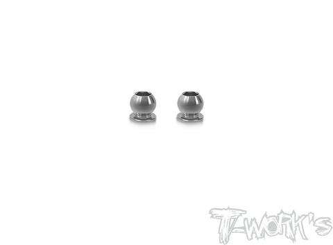 TP-167 64 Titanium 5.8mm Shock End Ball With 3mm Hex ( For Yokomo BD11/10/9, Xray T4、ARC ) 2pcs.