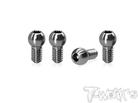 TP-X4-J 64 Titanium 3.8 x 4mm Antiroll Ball Stud ( For Xray X4'24 ) 4pcs.