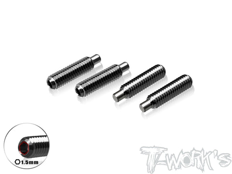 TP-X4-K 64 Titanium Shock Holder Set Screw 3 x 12mm ( For Xray X4'24 ) 4pcs.