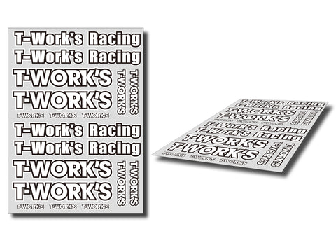 TS-039A T-Work's Team White Decal A