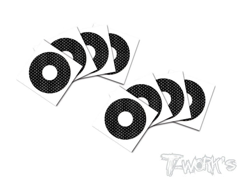 TS-057 Shiny Graphite 1/8 Buggy Rims Sticker 8pcs.