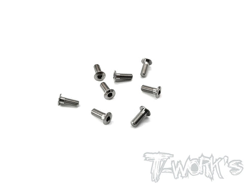 TSS-308LP 3mm x 8mm Hex. Socket Head Low Profile Half Thread Screws(8pcs.)