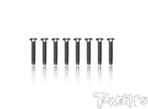 TSS-318LP 3mm x 18mm Hex. Socket Head Low Profile Half Thread Screws(8pcs.)