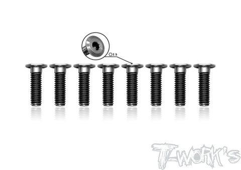 TSS-412LP 4mm x 12mm Hex. Socket Head Low Profile Half Thread Screws(8pcs.)