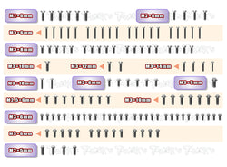 TSSU-BD11	64 Titanium Screw set ( UFO Head ) 128pcs.( For Yokomo BD11 )