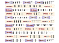TSSU-EB482.1	64 Titanium Screw set ( UFO Head ) 159pcs.( For TEKNO EB48 2.1 )