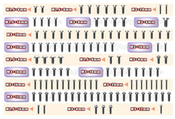 TSSU-LD2	64 Titanium Screw set ( UFO Head ) 118pcs.(For Schumacher COUGAR LD2/STOCK SPEC)