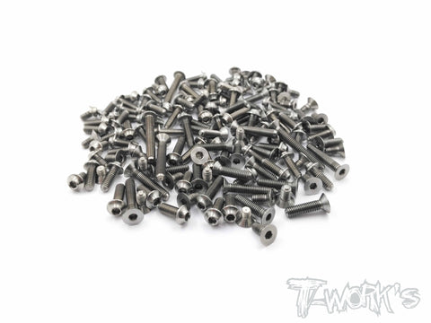 TSSU-R10 64 Titanium Screw set ( UFO Head ) 139pcs.( For HB R10 )