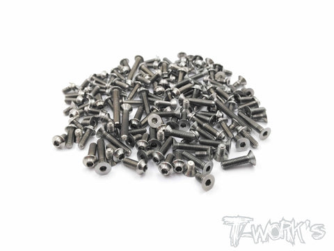 TSSU-TLR22T-4 64 Titanium Screw set ( UFO Head )69pcs.( For TLR 22T Ver. 4.0)