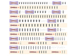 TSSU-XT8'22	64 Titanium Screw set ( UFO Head ) 156pcs.( For Xray XT8 2022 )