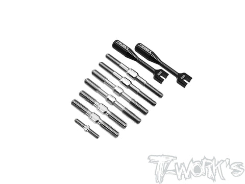 TB-GTXE'27	64 Titanium Turnbuckle Set ( For Xray GTXE 2027)