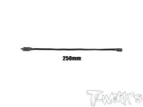 EA-045  Black Color Lockable Servo Extension with 22 AWG heavy wires 50/100/150/200/250/300mm 1pc.