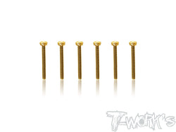 GSS-328H 	3mmx28mm Gold Plated Steel Hex. Socket Head Screws（8pcs.）