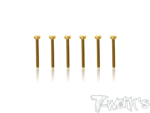 GSS-328H 	3mmx28mm Gold Plated Steel Hex. Socket Head Screws（8pcs.）