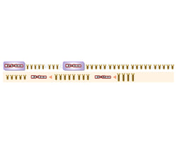 GSS-A11-2/2.25B  Gold Plated Steel Screw Set( Bottom )45pcs.  (  For ARC A11 2mm  Alum.-Spec Car &2.25mm Graphite-Spec Car）