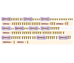 GSS-FT9   Gold Plated Steel Screw Set 103pcs. ( For Schumacher FT9 )