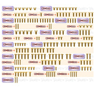 GSS-MP11    Gold Plated Steel Screw Set 181pcs. ( For Kyosho MP11 )