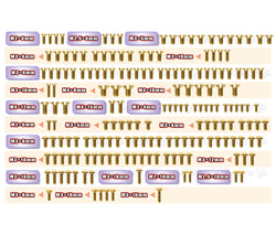 GSS-MRX7	Gold Plated Steel Screw Set 181pcs. ( For Mugen MRX7 )