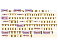GSS-NT1'27   Gold Plated Steel Screw Set 163pcs.  ( For Xray NT1 2027 )