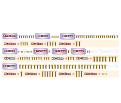 GSS-RC10B84.1D   Gold Plated Steel Screw Set 125pcs.   ( For Team Associated RC10 B84.1D )