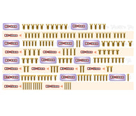 GSS-SBX4E 	 Gold Plated Steel Screw Set 136pcs. ( For WIRC SBX4E  )