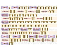 GSS-SRX8e Gen4    Gold Plated Steel Screw Set 175pcs.   ( For Serpent SRX8e Gen4  )