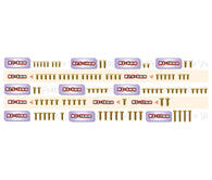 GSS-WORKS '91   Gold Plated Steel Screw Set 93pcs.  ( For Yokomo Super Dog Fighter Works'91 )