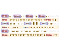 GSS-X26    Gold Plated Steel Screw Set 119pcs.  ( For Serpent X26 )
