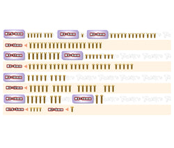 GSSU-22X-4 2.0 AC   Gold Plated Steel UFO Screw Set  124pcs. ( For TLR 22X-4 2.0 AC )