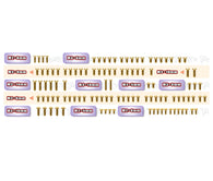 GSSU-MS2.0	Gold Plated Steel UFO Screw Set  110pcs. ( For Yokomo MS2.0 )