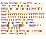 GSSU-RC8B4.2E  Gold Plated Steel UFO Screw Set 149pcs.   ( For Team Associated RC8 B4.2E )