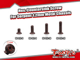 SS-S12     Countersink Screw 10pcs. ( For Serpent 1.2mm Metal Chassis )