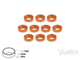 TA-001 Anodized Alum M3 Countersunk Washers (10 pcs)