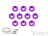 TA-002 Anodized Alum M4 Countersunk Washers (10 pcs)