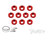 TA-002 Anodized Alum M4 Countersunk Washers (10 pcs)