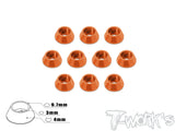 TA-003 Anodized Aluminum M3 Hex. Socket Cap Washer (10 pcs)