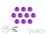 TA-003 Anodized Aluminum M3 Hex. Socket Cap Washer (10 pcs)