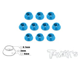 TA-003 Anodized Aluminum M3 Hex. Socket Cap Washer (10 pcs)