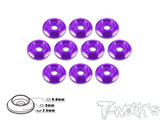 TA-004 Anodized Alum M3 Buttom Head Screw Washers (10 pcs)
