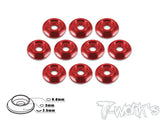 TA-004 Anodized Alum M3 Buttom Head Screw Washers (10 pcs)