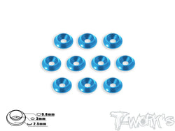 TA-005 Anodized Alum M3 Countersunk Large Diameter Washers (10 pcs)